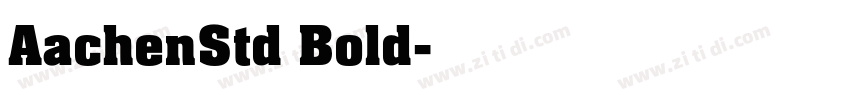 AachenStd Bold字体转换